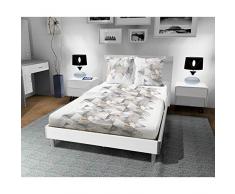 Soleil docre Nordique lit, Parure de Drap, Coton, Blanc, 240 x 300 cm