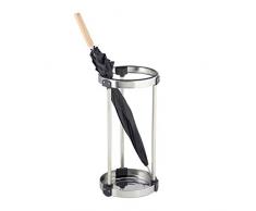 Relaxdays Pied de Parasol en Acier Inoxydable pour Couloir, Salle dattente et Bureau, pour Parapluie et bâtons de Marche Argent 25 x 25 x 52,5 cm