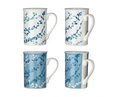 Premier Willow Set de 4 Tasses en Porcelaine Multicolore 270 ML