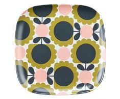 Orla Kiely OK686 Assiette en bambou Motif fleurs
