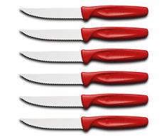 Wüsthof TR9357R Colors Lot de 6 Couteaux à Steak avec Manche Rouge 10 cm