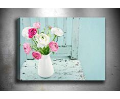 Bonamaison Peinture sur toile, multicolore, 70 x 100 cm - ConÃ§u et fabriquÃ© en Turquie