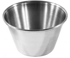 Zeller 43096 Moule à dariole Grande 2 pièces en INOX, Acier Inoxydable, Argent, 8 x 8 x 6 cm