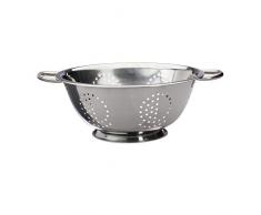 Relaxdays Passoire en Acier Inoxydable avec poignÃ©es et Pied Rond Passoire Ã Salade Passoire Ã pÃ¢tes Ã 28 cm ArgentÃ©