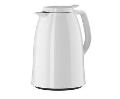 Emsa Pichet Isotherme, 1 Litre, Fermeture Quick Press, 100% HermÃ©tique, Blanc Brillant, Mambo, 517004