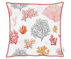 Apelt Housse de Coussin, Coton, Corail, 49 x 49 x 0,5 cm