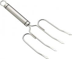 Kitchen Craft KCPROTL Fourchette SoulÃ¨ve-RÃ´ti, Acier Inoxydable, Argent, 28 x 28 x 18 cm