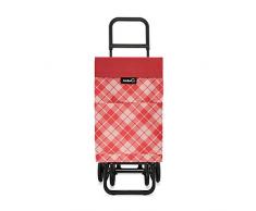 GARMOL Chariot de Courses 48x40x95 cm. Rouge