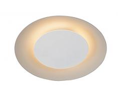 Lucide FOSKAL - Plafonnier - Ã 21,5 cm - LED - 1x6W 2700K - Blanc