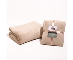 Sancarlos Couverture Plaid Microfibre, 130Â x 170Â cm, Couleur Gris