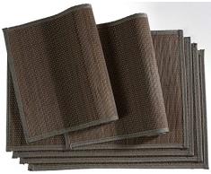 Ritzenhoff & Breker Timber Lot de 6 Sets de Table 30 x 45 cm, Taupe, 30 x 45 cm