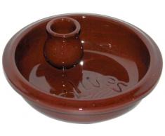 Amazing Cookware Plat rond en terre cuite Inscription Olives Marron 17Â cm