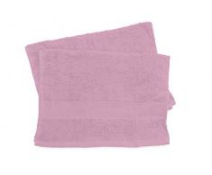 Soleil docre Lot de 2 Serviettes InvitÃÂ©s Douceur Coton Rose 30 x 40 cm