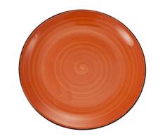 Villa DEste Baita Service, Assiettes de Fruits, Orange, 19 cm, Lot de 6