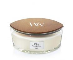 WoodWick Ellipse bougie parfumÃ©e avec mÃ¨che qui crÃ©pite, Linge propre, Temps de combustion jusquÃ 50 heures