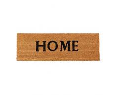 Relaxdays 10020173 Paillasson fibres de coco tapis de sol tapis entrÃ©e intÃ©rieur extÃ©rieur balcon terrasse jardin HOME HxlxP: 1.5 x 75 x 25 cm face antidÃ©rapante caoutchouc PVC couleurÂ nature