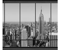 Tapisserie poster panoramique PENTHOUSE NEW YORK NB 4 x 2,70 m | DÃ©co et photo murale XXL QualitÃ© HD Scenolia