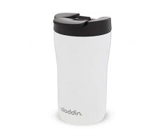 Aladdin Latte Leak-Lockâ¢ Stainless Steel Mug 0.25L Blanc â Ãtanche | Isotherme | Convient Ã la Plupart des Machines Ã cafÃ© | Mug de Voyage sans BPA | Passe au Lave-Vaisselle
