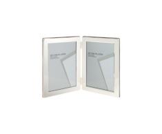 Unity Viceni 10 x 15cm Double Cadre Photo Portrait, PlaquÃ© Argent