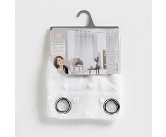 douceur dintÃ©rieur panneau a oeillets 140x240 cm voile sable top pompons confettis blanc