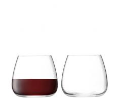 LSA International Culture Vin en Verre Transparent 385Â ML X 2, 9.4Â x 9.4Â x 8.5Â cm