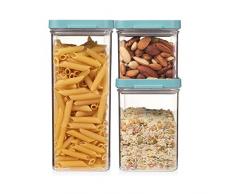 MEPAL Omnia 3 BoÃ®te de Rangement 3 piÃ¨ces pour clÃ´ture en Acier San/Abs/TPE Nordic Green 0 mm 3 piÃ¨ces