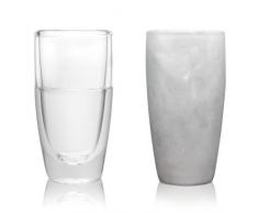 Amsterdam Verres Ã Vin, Verre, Double Paroi, 140ml, Lot de 2, FWNE01042