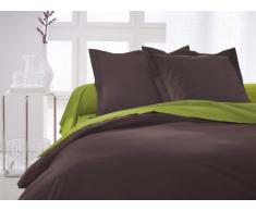 Today Housse de Couette 100% Coton 57 Fils, Cacao, 140 x 200 cm