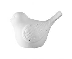 Sema 99432 Lampe Porcelaine Oiseau, Céramique, Blanc