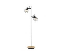 Fischer&Honsel 40202 Lampe sur pied, Métal, 40 W, Noir
