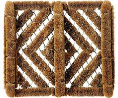 ID Mat Tapis Paillasson Coco, Acier, Beige, 31 x 35 cm