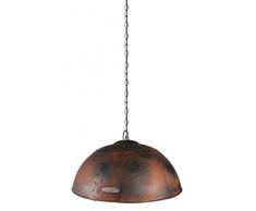 Moycor Dakar Lampe Plafonnier demi-sphère, 40 W, bronze vieilli/noir