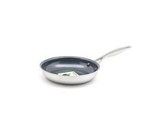 GreenPan Venice Bi-Ply 20 cm PoÃªle Ã Frire, 100% Sans PFOA/PFA, RevÃªtement AntiadhÃ©sif Sain en CÃ©ramique, Pour Induction/Four/Lave-Vaiselle, Acier Inoxydable