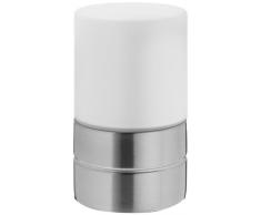 Trio-Leuchten - 5908011-07 - Lampe avec fonction tactile - 1 x E14 - Max. 40 W - 15 cm - Nickel mat - Verre opale mat blanc