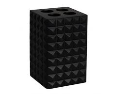 MSV 141547 Mosaik Porte Brosses à Dents Noir 10 cm