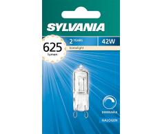 Sylvania SYL0022835 Capsule HalogÃ¨ne, Verre, G9, 42 W, Blanc