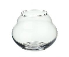 Villeroy & Boch Villeroy et Boch Jolie claire Vase/photophore en verre cristal de haute qualitÃ©, 9Â cm, dans emballage cadeau Gris Porte-bougie, Porcelaine, Blanc, 10Â x 10Â x 9,4Â cm, 1Â unitÃ©s