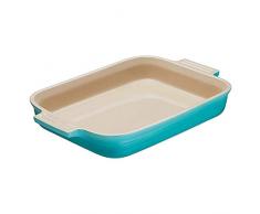 Le Creuset, Plat Rectangulaire en CÃ©ramique, 18 x 13 cm, Pour 2 Portions, Turquoise