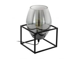 EGLO 97209 Lampe de table Acier, E27, 40 W, Noir