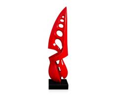 Arte Dal Mondo D5615PR Petite Voile Statue Sculpture Abstraite en rÃ©sine, Multicolore, 13 x 12 x 55 cm