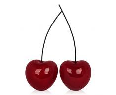 World Art Grandes Cerises Doubles Sculpture En RÃ©sine, Multicolore, 68x53x24 Cm
