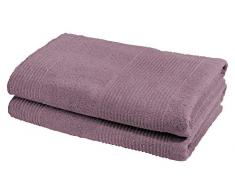 Fleuresse Serviette de Toilette en Tissu Ã©ponge, Vieux Rose, 70x140