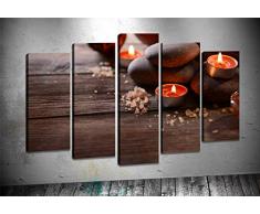 Bonamaison Peinture sur toile, multicolore, 100 x 60 cm, 5 unit - ConÃ§u et fabriquÃ© en Turquie