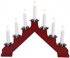 Star 286-15 Chandelier Ada, 7 lumières, E10, 21 W, Rouge, 30 x 37,5 x 4