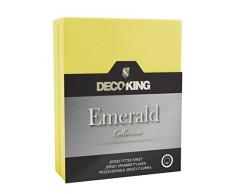 DecoKing Spannbettlaken Jersey Drap Housse, Coton, Jaune, 120x200-140x200 + 40 cm