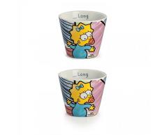 The Simpsons pts83/2R gobelets Ã cafÃ©, modÃ¨le Maggie, Porcelaine, Multicolore, 2Â unitÃ©s