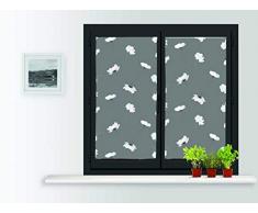 Soleil docre Paire de Brise bise en Coton 60x90 cm PETALE Gris, Polyester