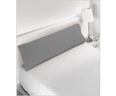 Miracle Home Housse de coussin douce et confortable en coton 50 % polyester Gris 105 cm
