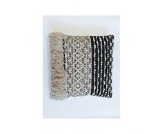 Soleil docre Macrame Coussin, Coton, Multicolore, 45 x 45 cm