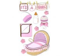 EK Success Grand Jolees Le Sticker Rose Bébé Fille